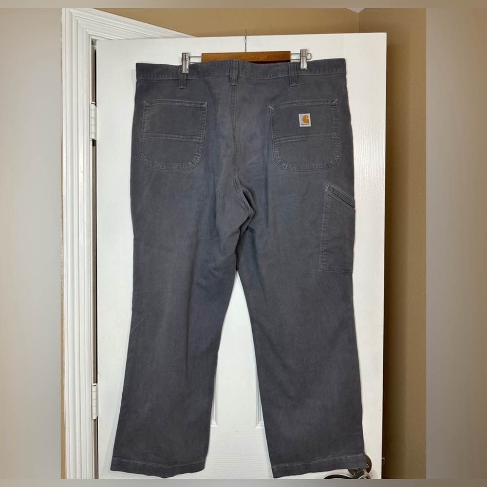 Carhartt Relaxed Fit Work Pants Gray Cell Phone Pocket Men’s Sz 42 x 30